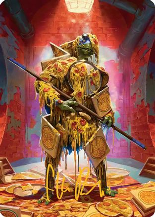Commander's Plate Art Card (Gold-Stamped Signature) (ASTMT-050) [Art Series: Teenage Mutant Ninja Turtles]