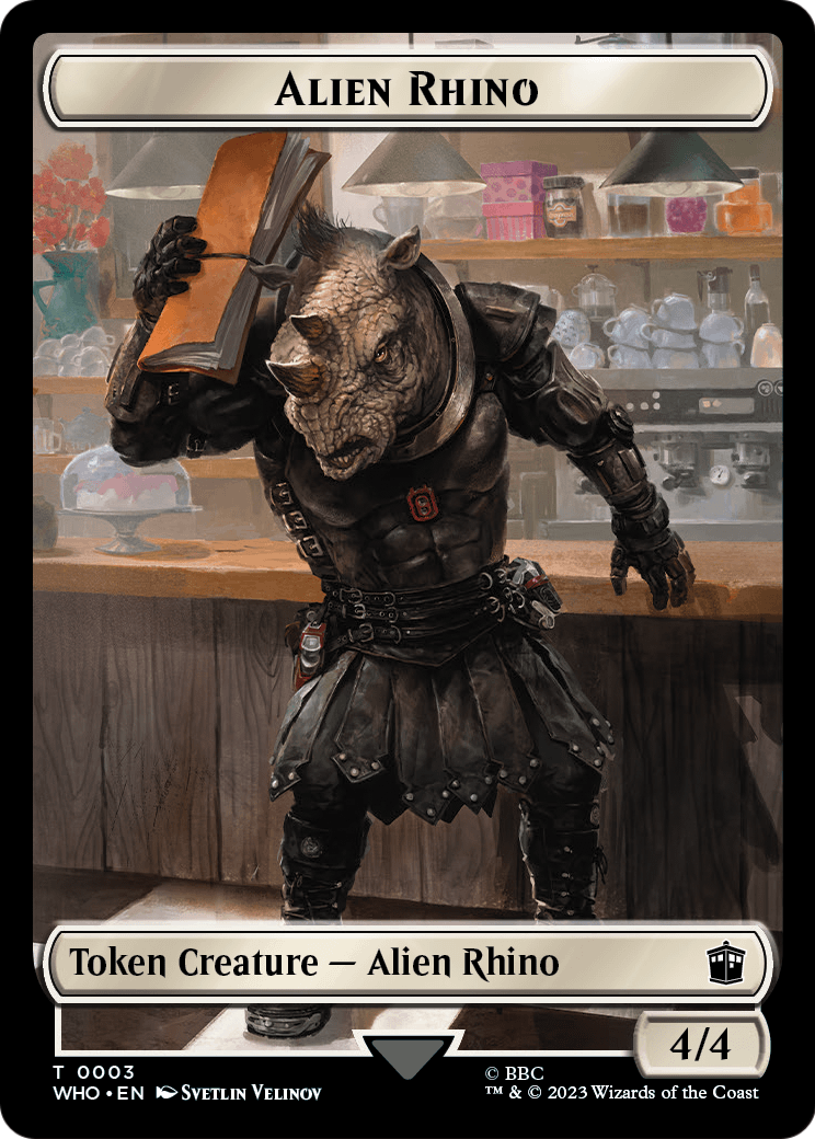 Alien Rhino (TWHO-003) [Doctor Who Tokens]
