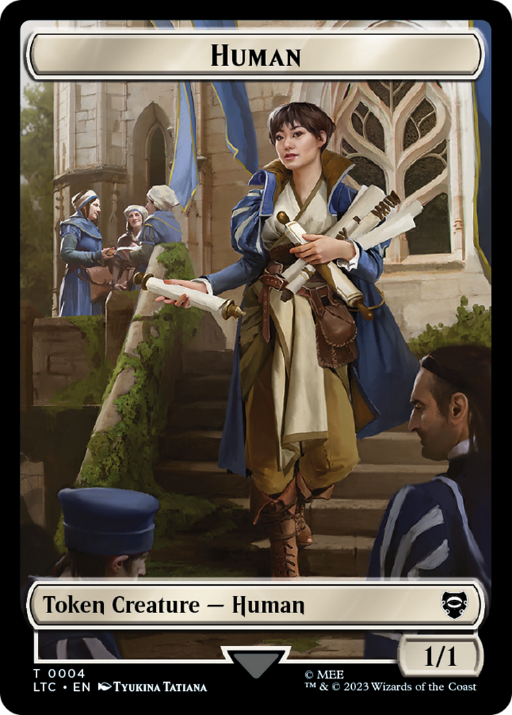 Human (TLTC-004) [Tales of Middle-earth Commander Tokens]
