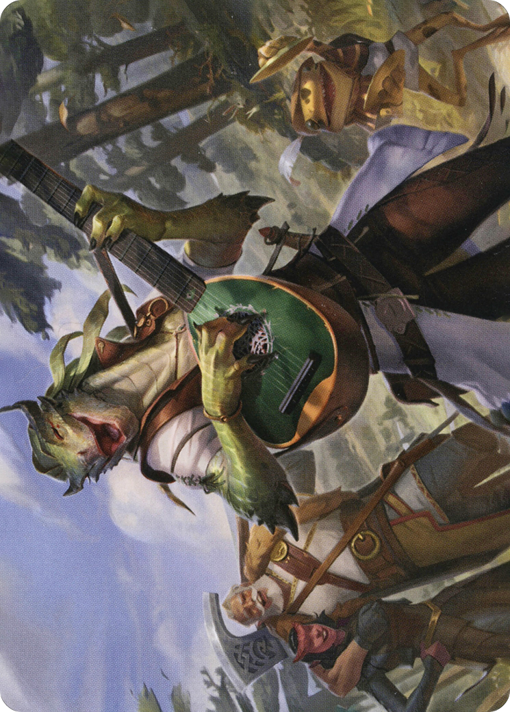 Wandering Troubadour // Wandering Troubadour (AAFR-064) (Borderless) [Adventures in the Forgotten Realms Art Series] Foil