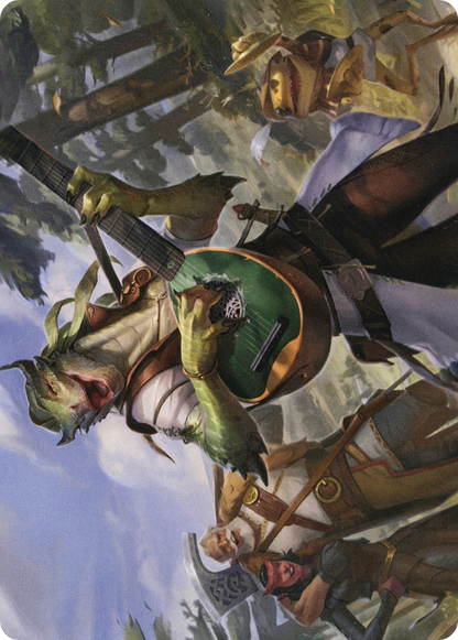 Wandering Troubadour // Wandering Troubadour (AAFR-064) (Borderless) [Adventures in the Forgotten Realms Art Series] Foil