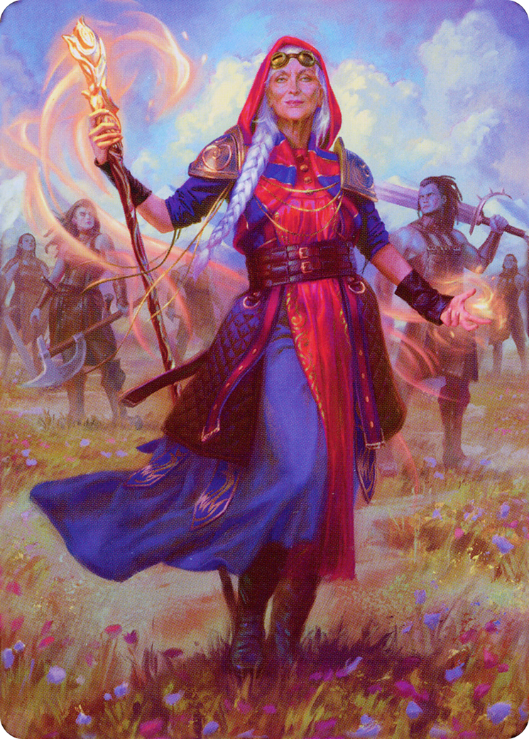 Jaya, Fiery Negotiator // Jaya, Fiery Negotiator (ADMU-034) (Borderless) [Dominaria United Art Series]