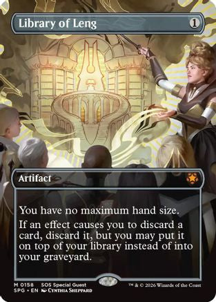 Library of Leng (Borderless) (SPG-158) [Special Guests] Foil