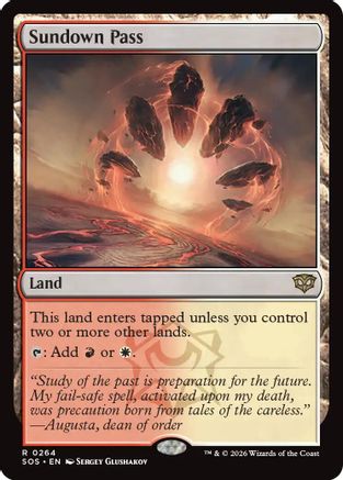 Sundown Pass (SOS-264) [Secrets of Strixhaven] Foil