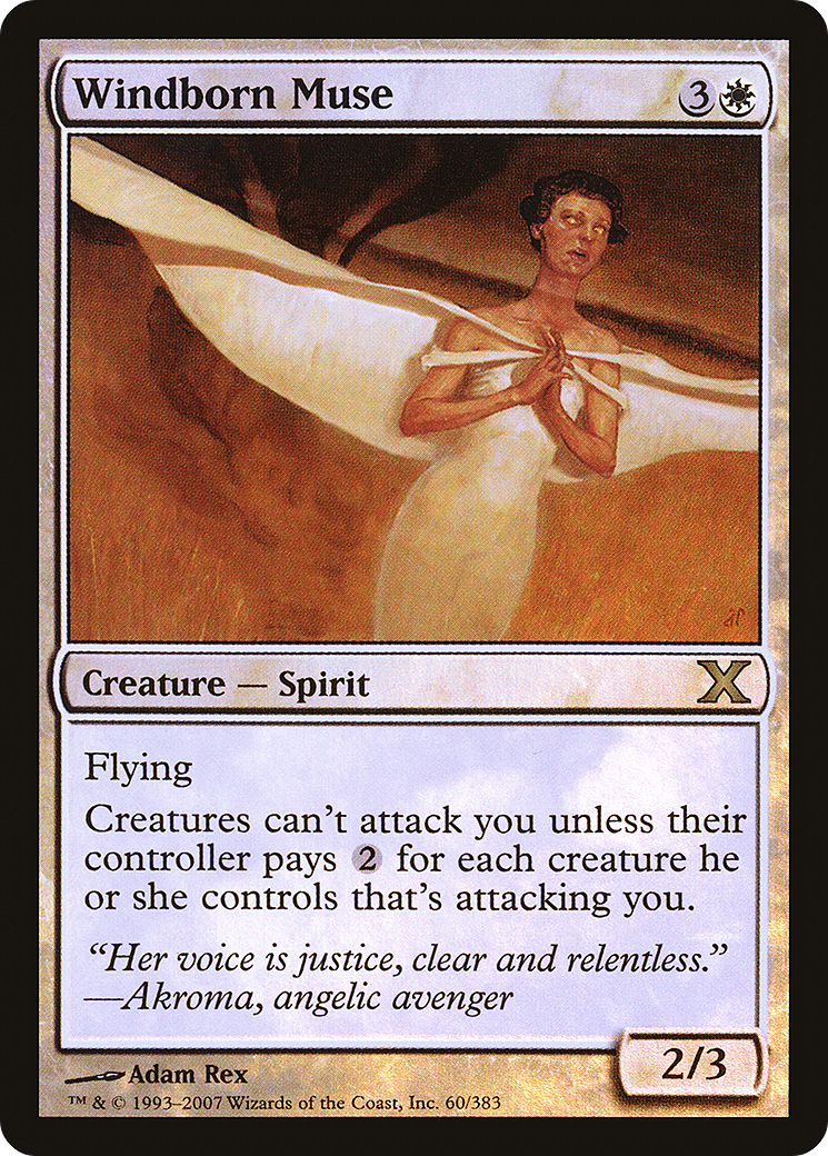 Windborn Muse (10E-60★) [Tenth Edition] Foil