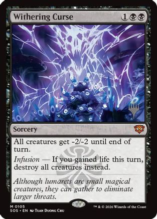 Withering Curse (PPSOS-105) [Promo Pack: Secrets of Strixhaven]