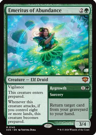 Emeritus of Abundance (PPSOS-145) [Promo Pack: Secrets of Strixhaven]