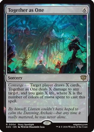Together as One (PPSOS-004) [Promo Pack: Secrets of Strixhaven] Foil