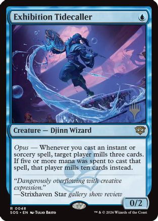 Exhibition Tidecaller (PPSOS-048) [Promo Pack: Secrets of Strixhaven] Foil