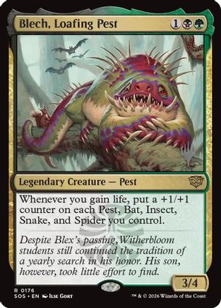 Blech, Loafing Pest (PPSOS-176) [Promo Pack: Secrets of Strixhaven]