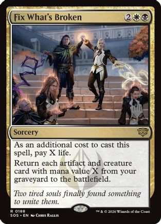 Fix What's Broken (PPSOS-188) [Promo Pack: Secrets of Strixhaven] Foil