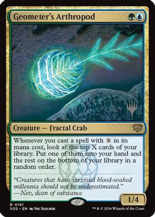 Geometer's Arthropod (PPSOS-191) [Promo Pack: Secrets of Strixhaven]