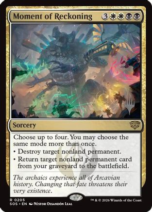 Moment of Reckoning (PPSOS-205) [Promo Pack: Secrets of Strixhaven] Foil
