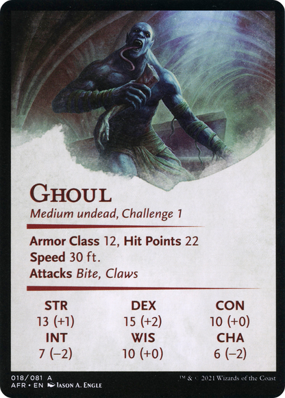 Sepulcher Ghoul // Sepulcher Ghoul (AAFR-018) (Borderless) [Adventures in the Forgotten Realms Art Series] Foil