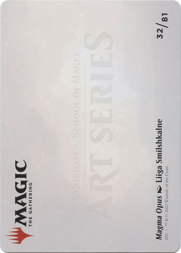 Magma Opus // Magma Opus (ASTX-032) (Borderless) [Strixhaven Art Series]