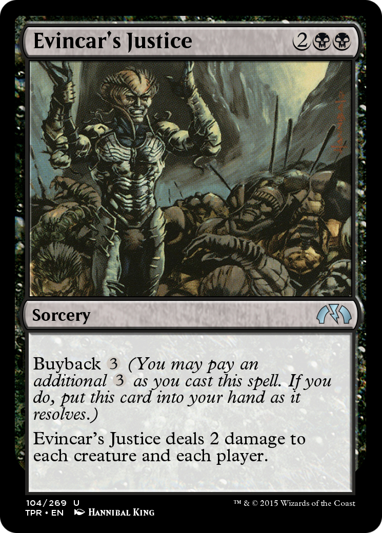 Evincar's Justice (TPR-104) [Tempest Remastered] Foil