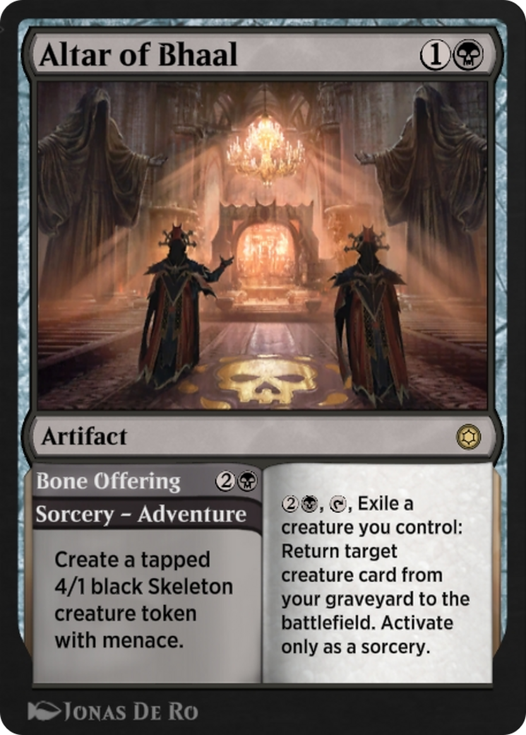 Altar of Bhaal // Bone Offering (HBG-139) [Alchemy Horizons: Baldur's Gate]