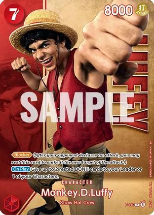 Monkey.D.Luffy - P-140 (Premium Card Collection -Live Action Edition Vol.2 Straw Hat Crew-) (P-140) - One Piece Promotion Cards Foil