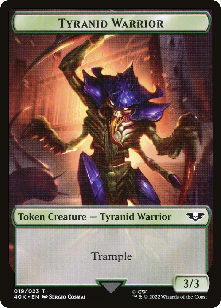 Tyranid Warrior (T40K-019) [Warhammer 40,000 Tokens]