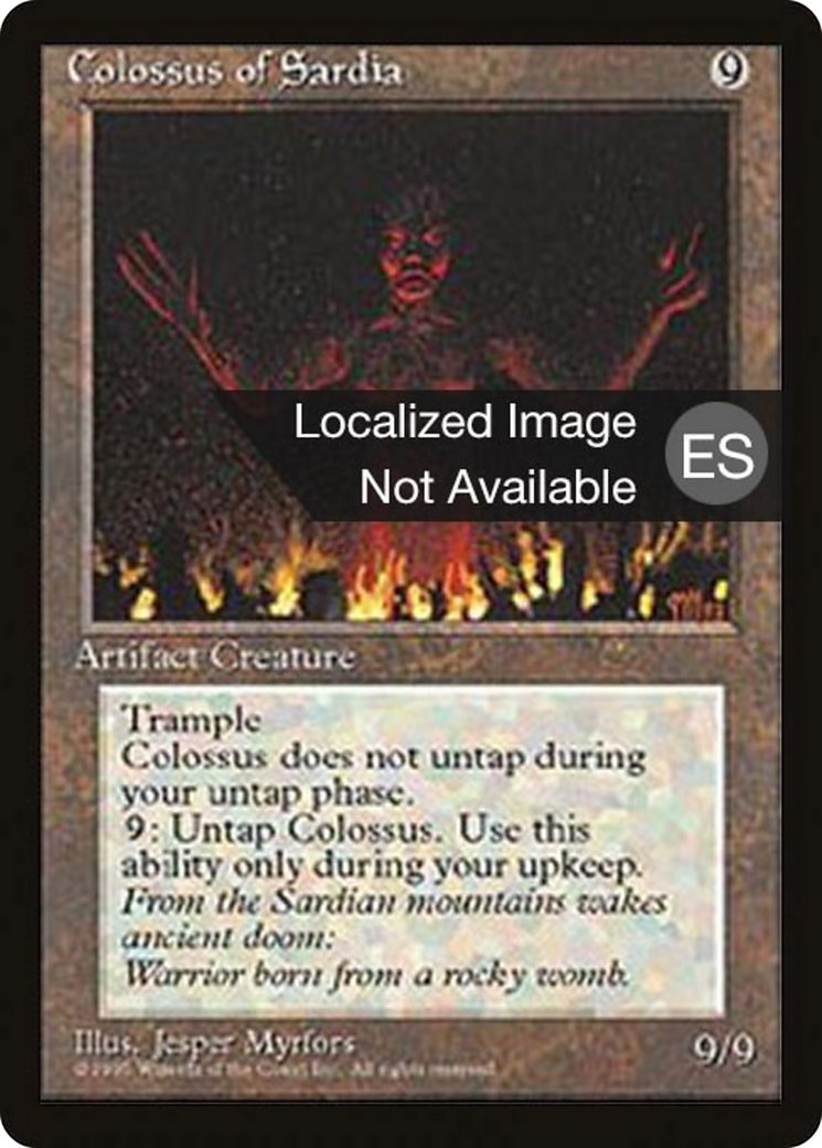 Colossus of Sardia (4BB-308) [Fourth Edition Foreign Black Border]