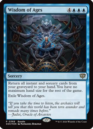 Wisdom of Ages (SOS Bundle) (UMP-368) [Unique and Miscellaneous Promos] Foil