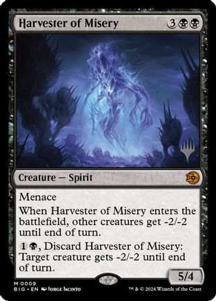 Harvester of Misery (PPSOS-009) [Promo Pack: Secrets of Strixhaven]