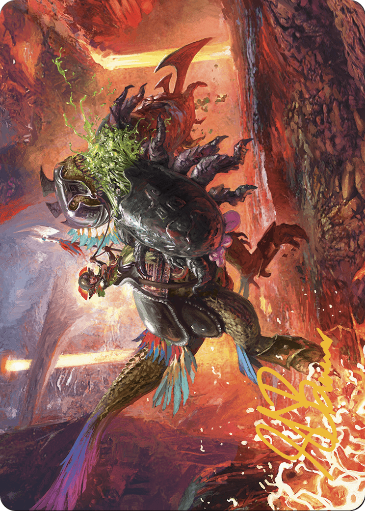 Triumphant Chomp // Triumphant Chomp (ALCI-021) (Borderless) [The Lost Caverns of Ixalan Art Series] Foil