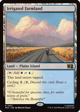 Irrigated Farmland (Surge Foil) (MSC-251) [Commander: Marvel Super Heroes] Foil