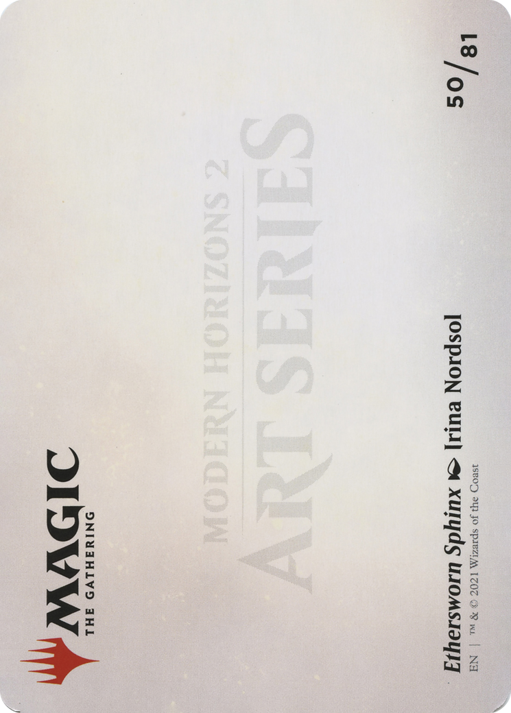 Ethersworn Sphinx // Ethersworn Sphinx (AMH2-050) (Borderless) [Modern Horizons 2 Art Series] Foil