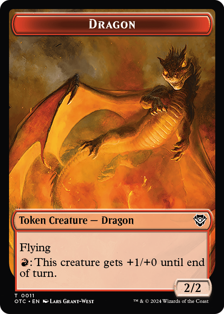 Dragon (TOTC-011) [Outlaws of Thunder Junction Commander Tokens] Foil
