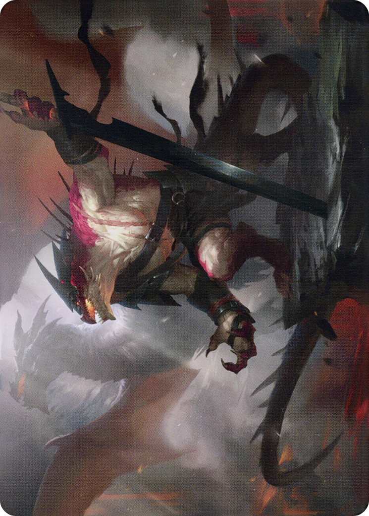 Rivaz of the Claw // Rivaz of the Claw (ADMU-053) (Borderless) [Dominaria United Art Series]