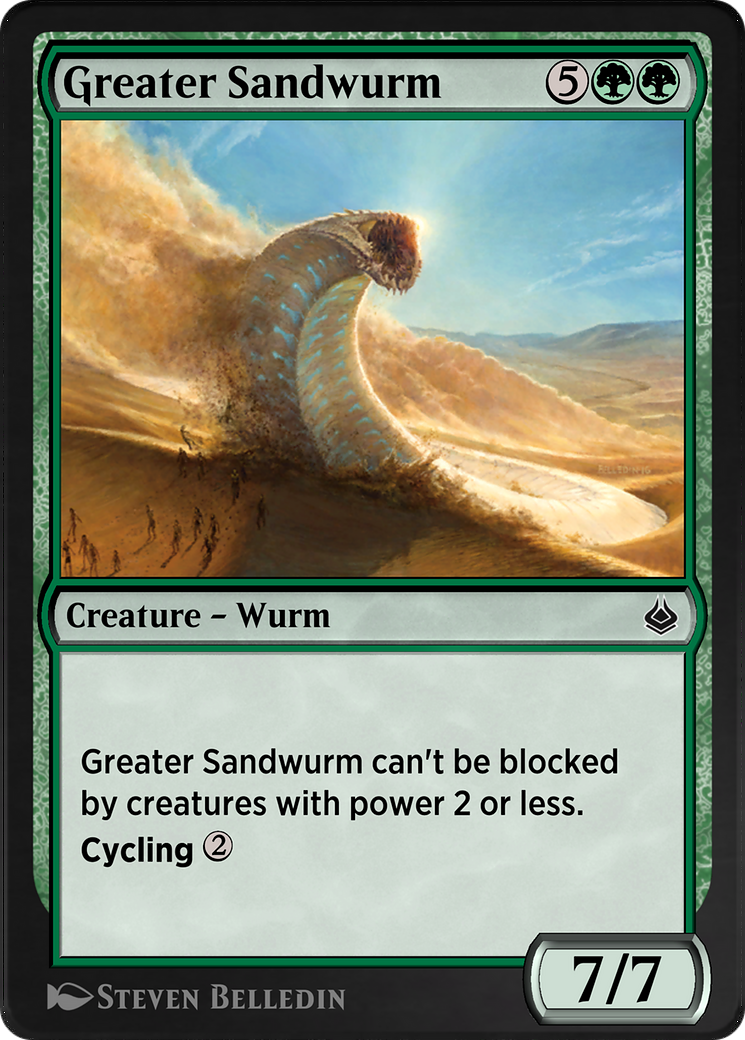 Greater Sandwurm (AKR-192) [Amonkhet Remastered]