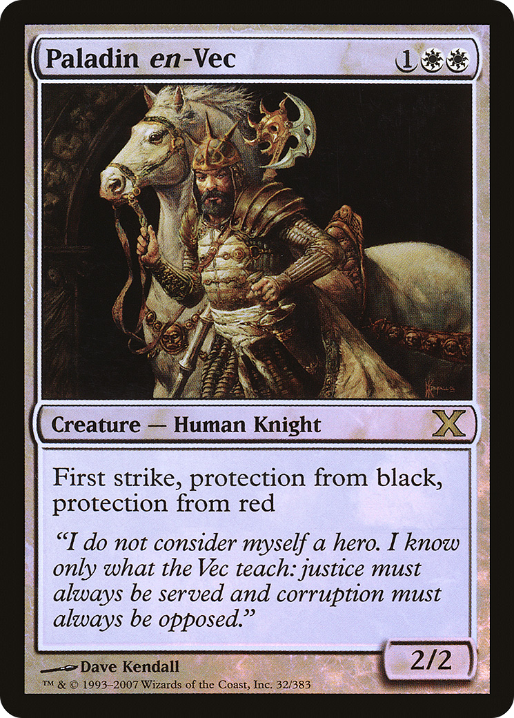 Paladin en-Vec (10E-32★) [Tenth Edition] Foil
