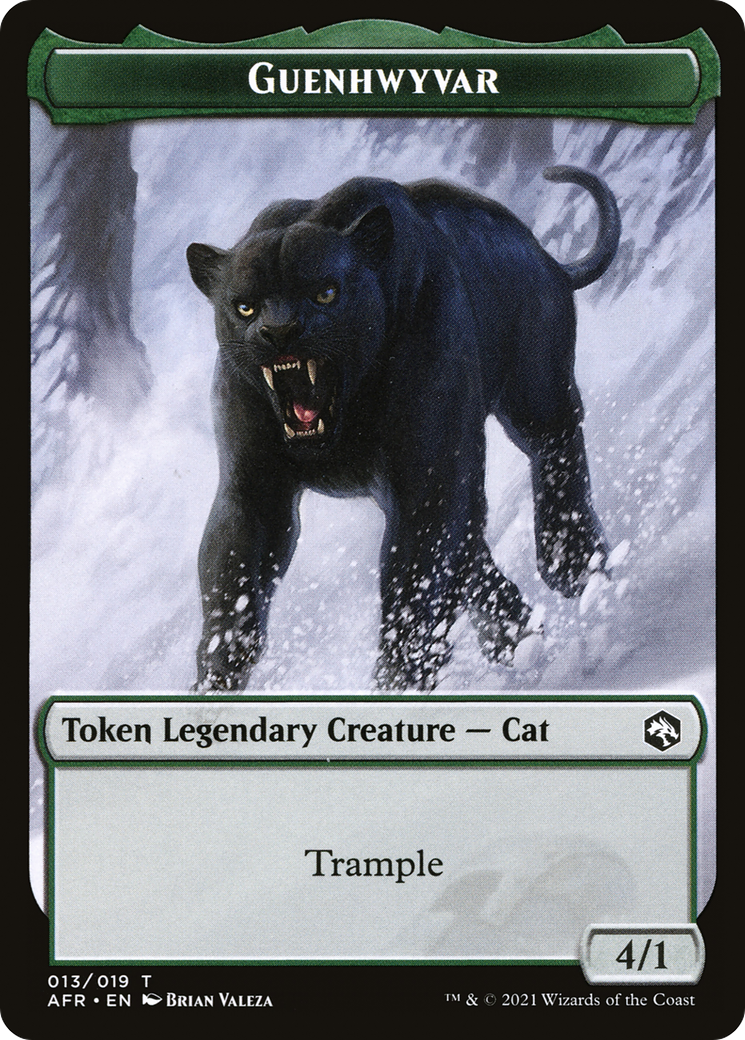 Guenhwyvar (AFR-013) [Adventures in the Forgotten Realms Tokens] Foil