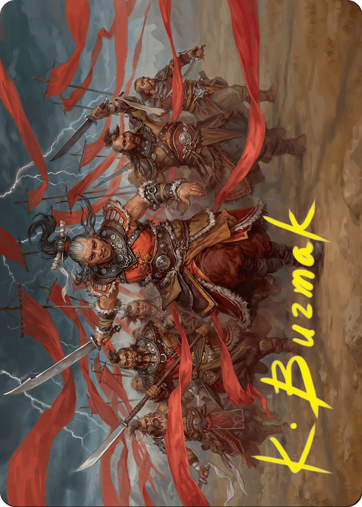 Alesha, Who Laughs at Fate // Alesha, Who Laughs at Fate (AFDN-014) (Borderless) [Foundations Art Series] Foil