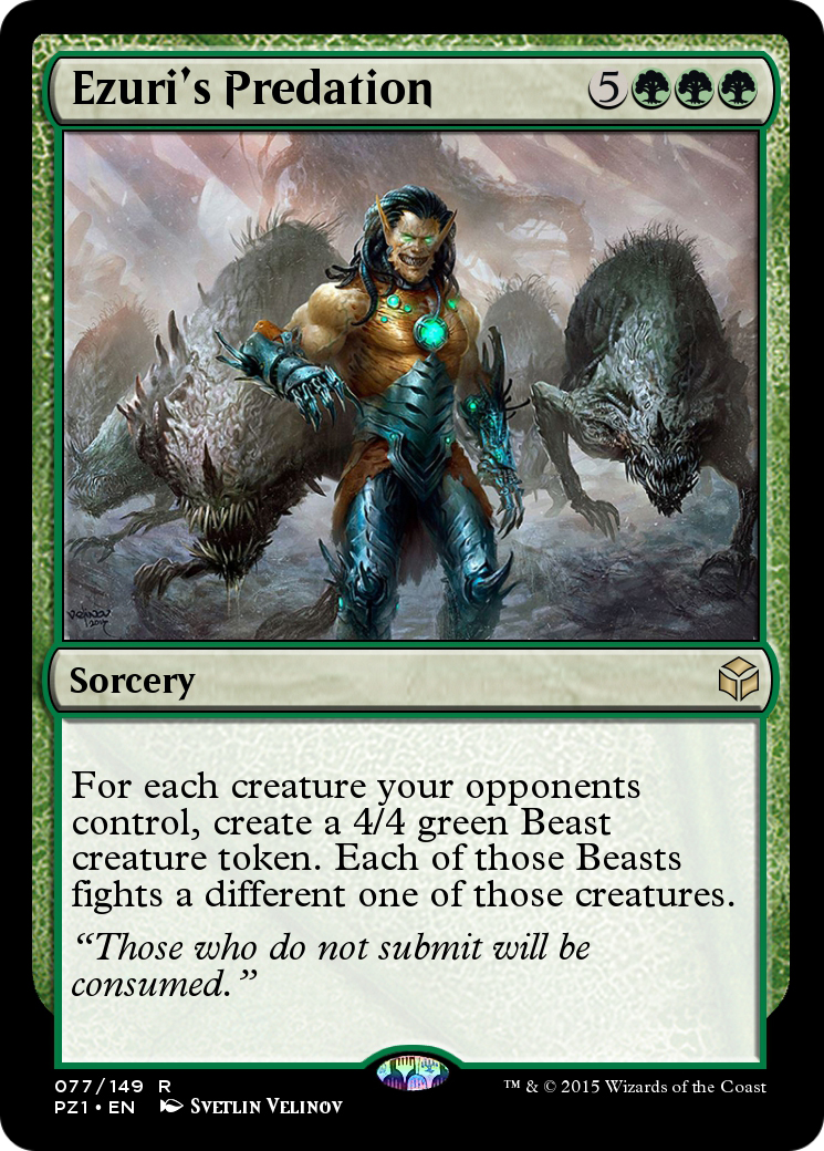 Ezuri's Predation (PZ1-077) [Legendary Cube Prize Pack]