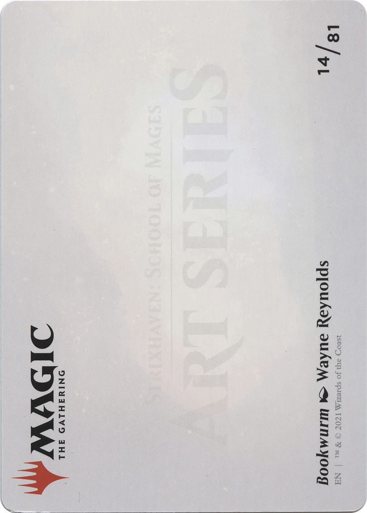 Bookwurm // Bookwurm (ASTX-014) (Borderless) [Strixhaven Art Series]