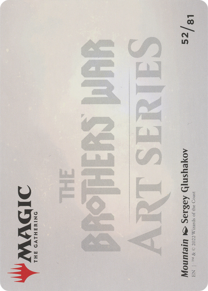 Mountain // Mountain (ABRO-052) (Borderless) [The Brothers' War Art Series] Foil