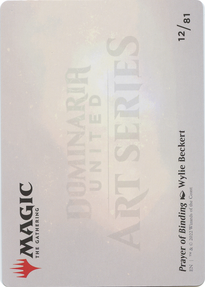 Prayer of Binding // Prayer of Binding (ADMU-012) (Borderless) [Dominaria United Art Series]