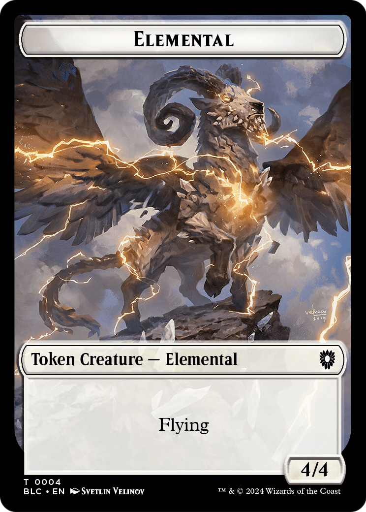 Elemental (TBLC-004) [Bloomburrow Commander Tokens] Foil