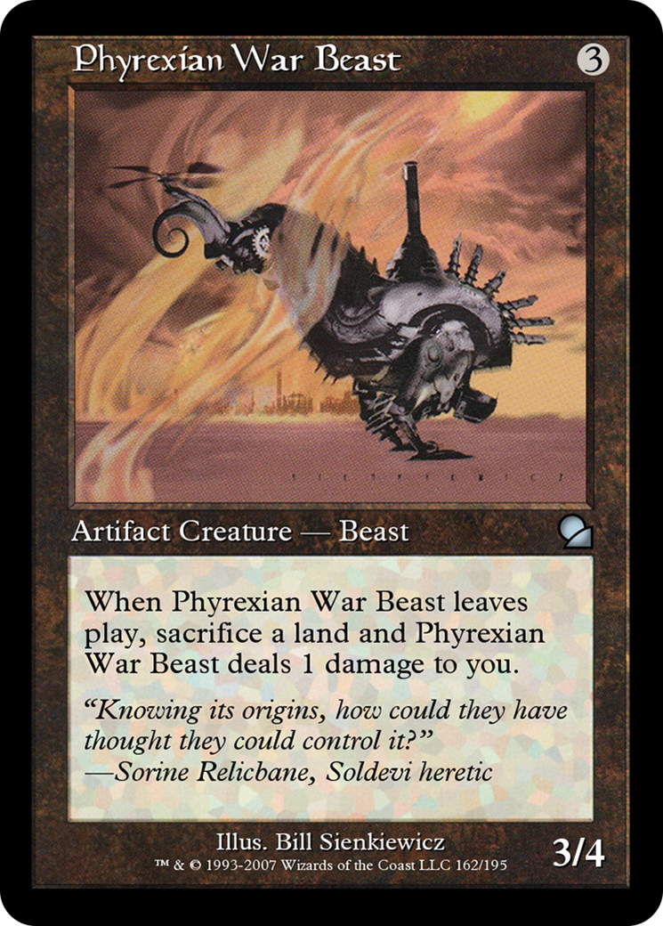 Phyrexian War Beast (ME1-162) [Masters Edition] Foil
