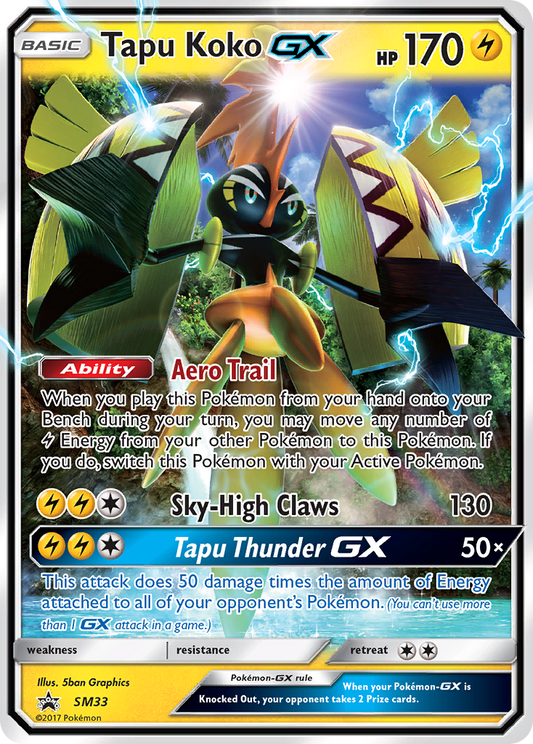 Tokorico GX (SL33) [Soleil et Lune : Promo Black Star]