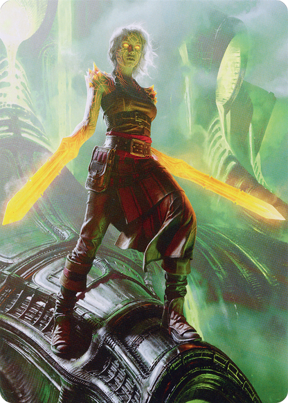 Nahiri, the Unforgiving // Nahiri, the Unforgiving (AONE-051) (Borderless) [Phyrexia: All Will Be One Art Series]