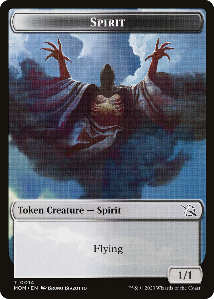 Spirit (TMOM-014) [March of the Machine Tokens] Foil