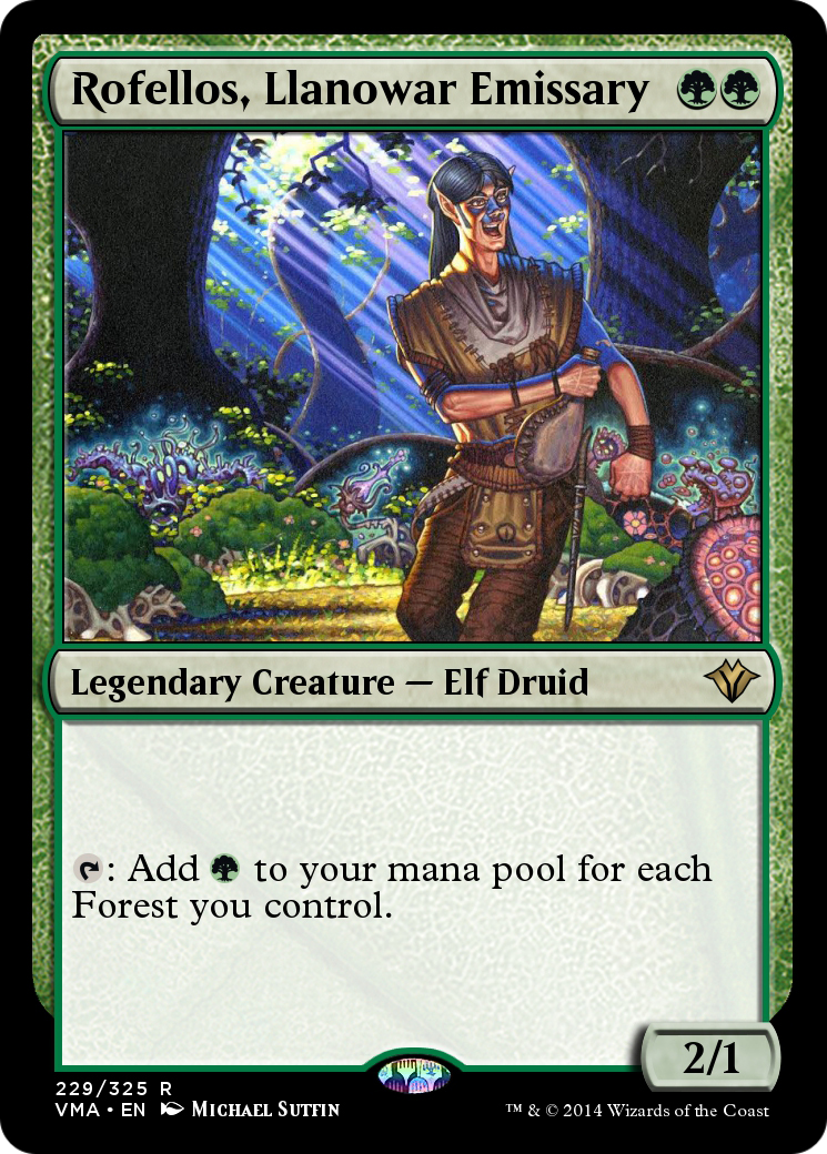 Rofellos, Llanowar Emissary (VMA-229) [Vintage Masters]