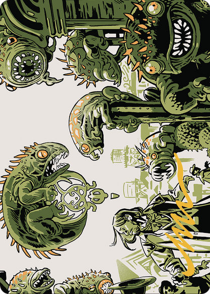 Pest Infestation // Pest Infestation (AOTJ-042) (Borderless) [Outlaws of Thunder Junction Art Series]