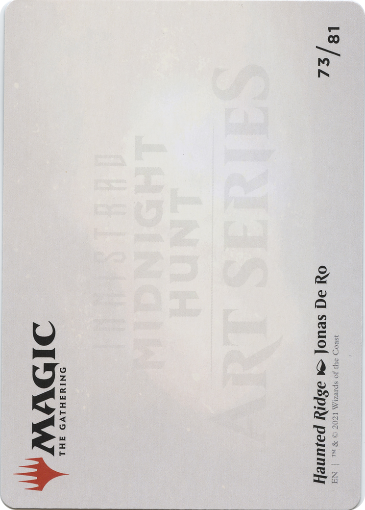 Haunted Ridge // Haunted Ridge (AMID-073) (Borderless) [Midnight Hunt Art Series] Foil
