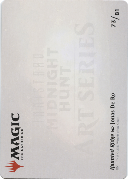 Haunted Ridge // Haunted Ridge (AMID-073) (Borderless) [Midnight Hunt Art Series] Foil