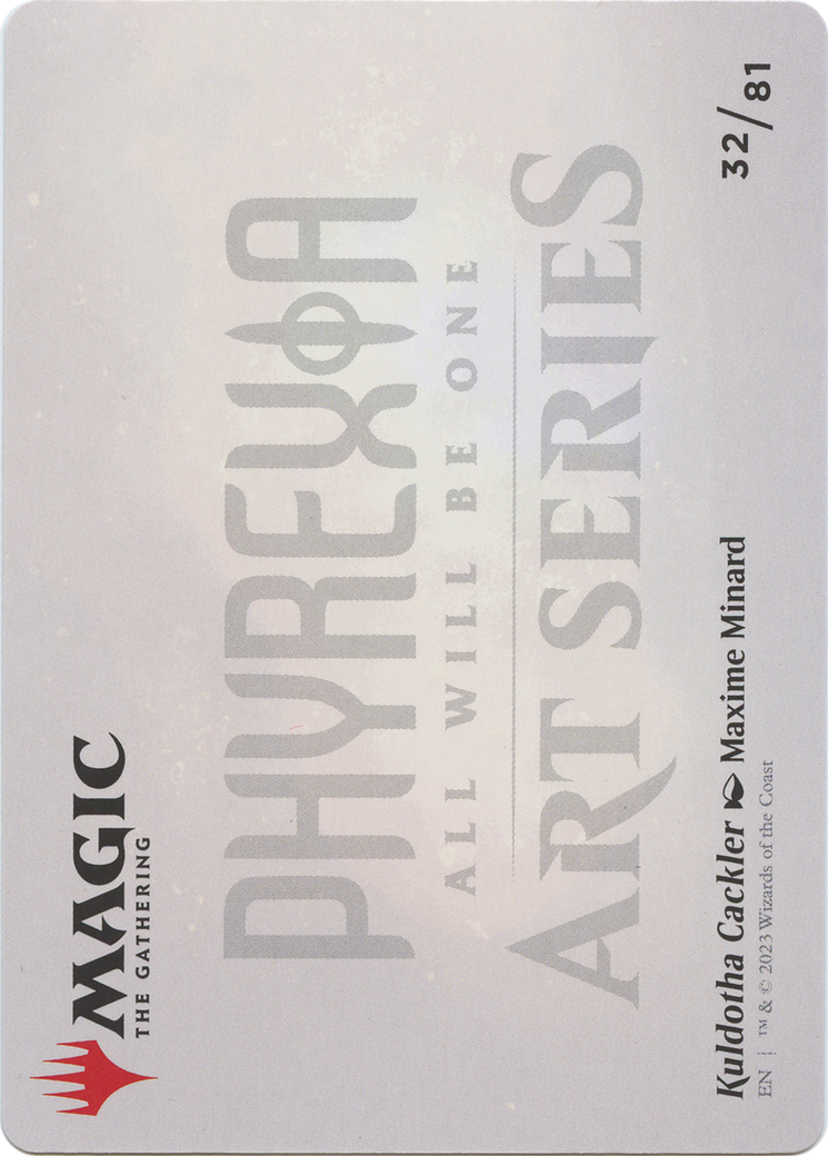 Kuldotha Cackler // Kuldotha Cackler (AONE-032) (Borderless) [Phyrexia: All Will Be One Art Series] Foil