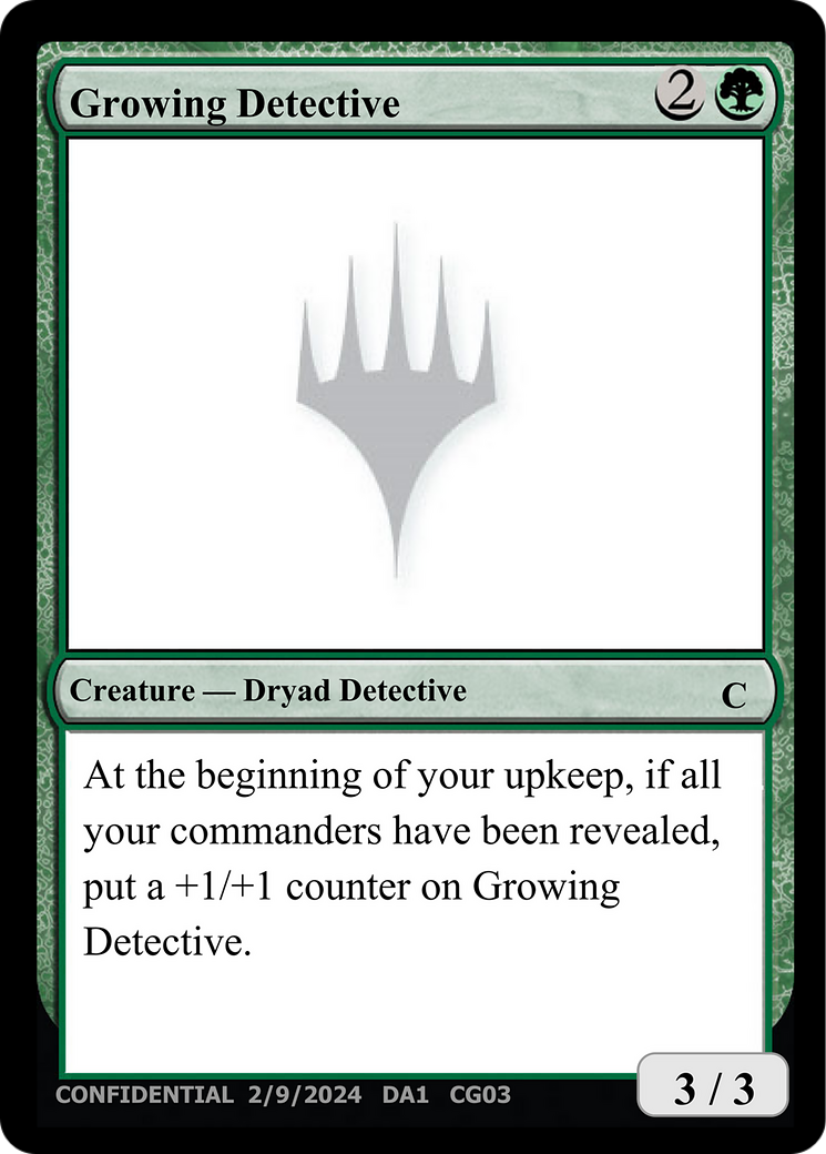 Growing Detective (UNK-CG03B) [Unknown Event]
